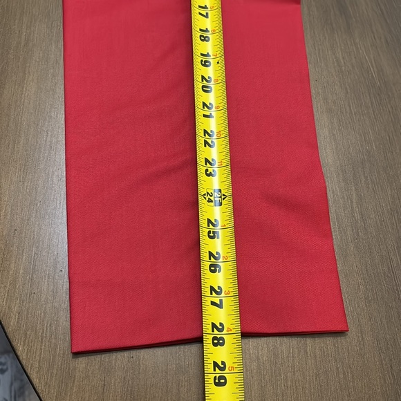 YFFUSHI Slim Fit Two Piece One Button Suit Red, With THAI SILK Shirt Like New - Picture 13 of 15